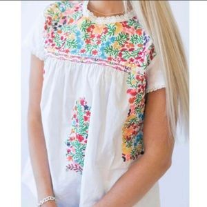 Mindy Mae's Gabby Floral Embroidered Top